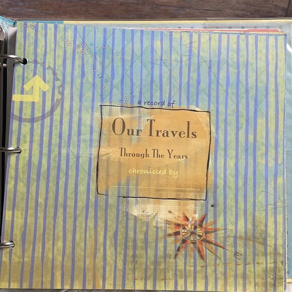 Markings by C.R. Gibson World Travels “Our Travels Through The Years” Journal Al - Picture 4 of 10